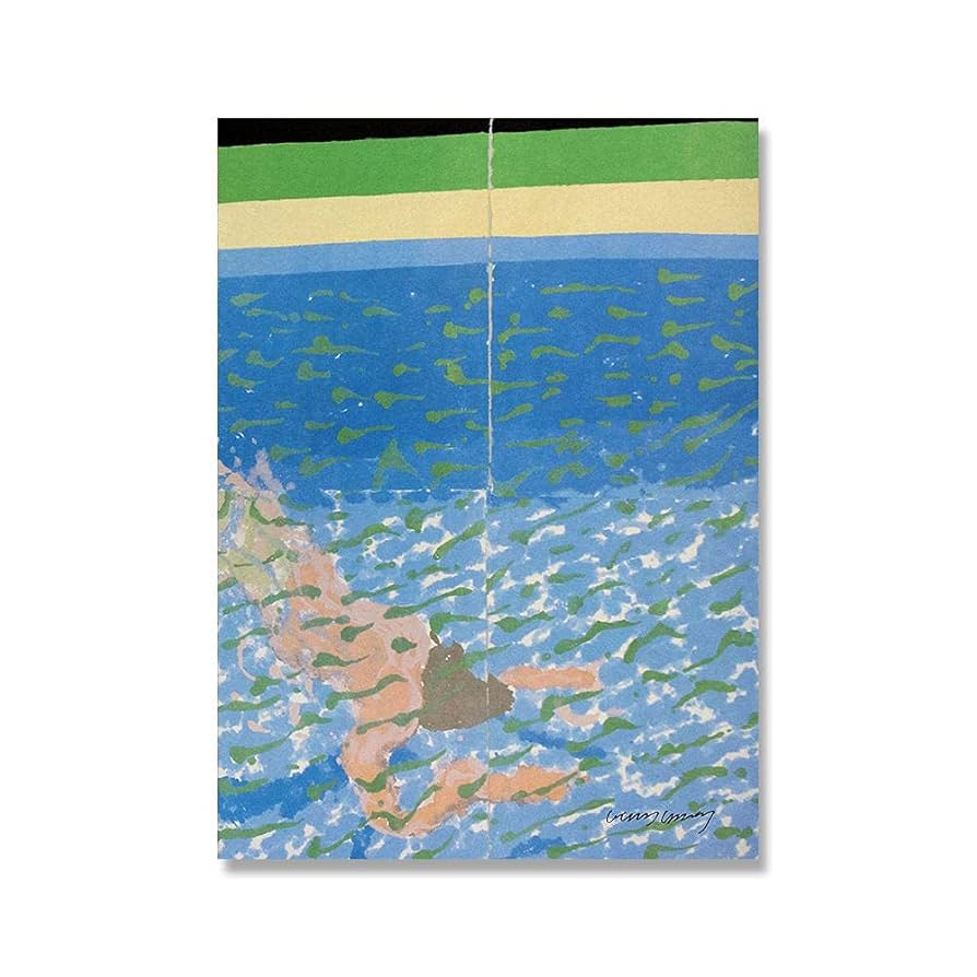 貴重/額装品/ペーパープール/デビット ホックニー/インテリア/アート/ポスター Amazon.co.jp: デイヴィッド・ホックニー「プール」 偉大な画家